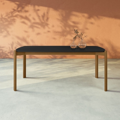 Gales Dining Table, Matte Black