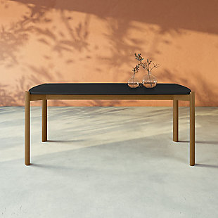 Gales Dining Table, Matte Black, rollover