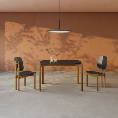 Gales Dining Table, Matte Black