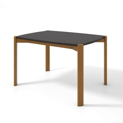 Gales Dining Table, Matte Black, large