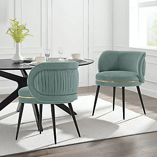 Kaya Dining Chair (Set of 2), Mint Green, rollover