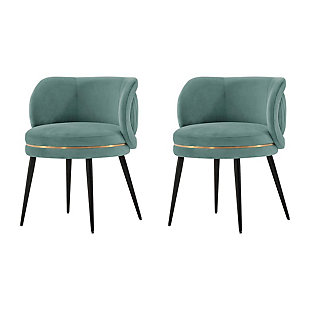 Kaya Dining Chair (Set of 2), Mint Green, large