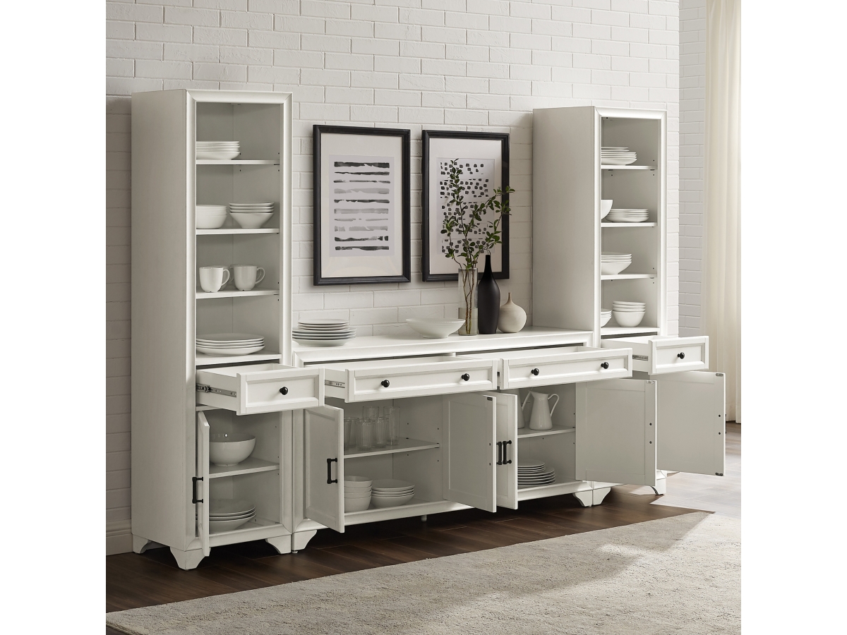 CHANEL ホワイト ディスプレイ台 Signature Design by Ashley Home Entertainment Ashbryn 74