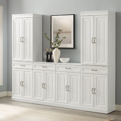 Crosley Furniture Stanton Sideboard And Pantry Set, White