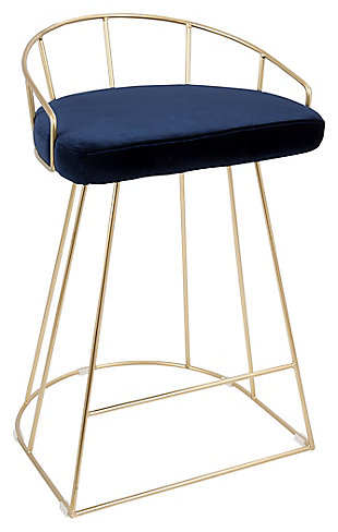 Canary Counter Stool (Set of 2), Blue, large