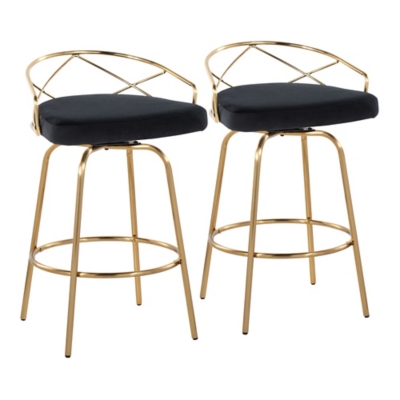 LumiSource Charlotte 2.0 Counter Stool (Set of 2), , large