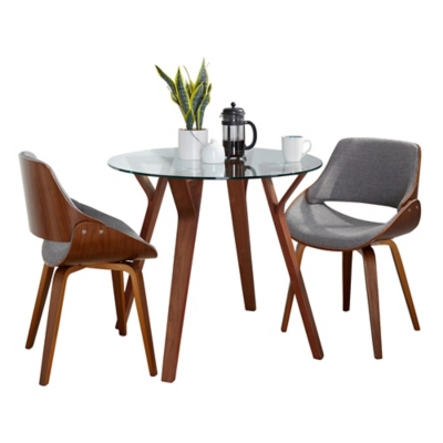 LumiSource Folia Fabrizzi Dining Table and 2 Chairs, , large