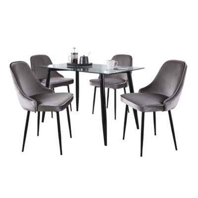 LumiSource Clara Marcel Dining Table and 4 Chairs - Thumbnail 2