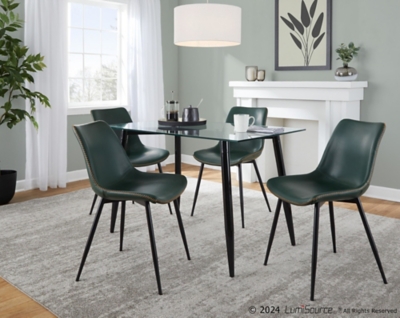 D6000857CN LumiSource Clara Durango Dining Table and 4 Chairs sku D6000857CN