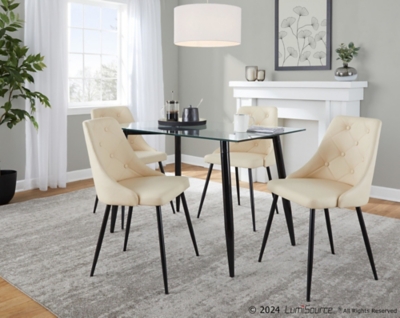 LumiSource Clara Giovani Dining Table and 4 Chairs, , rollover