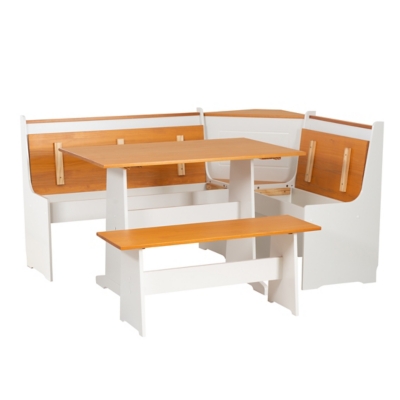 Linon Austell White and Pine Nook, White/Natural, large