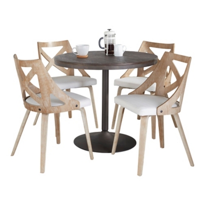 LumiSource Dakota Charlotte Dining Table and 4 Chairs | Ashley