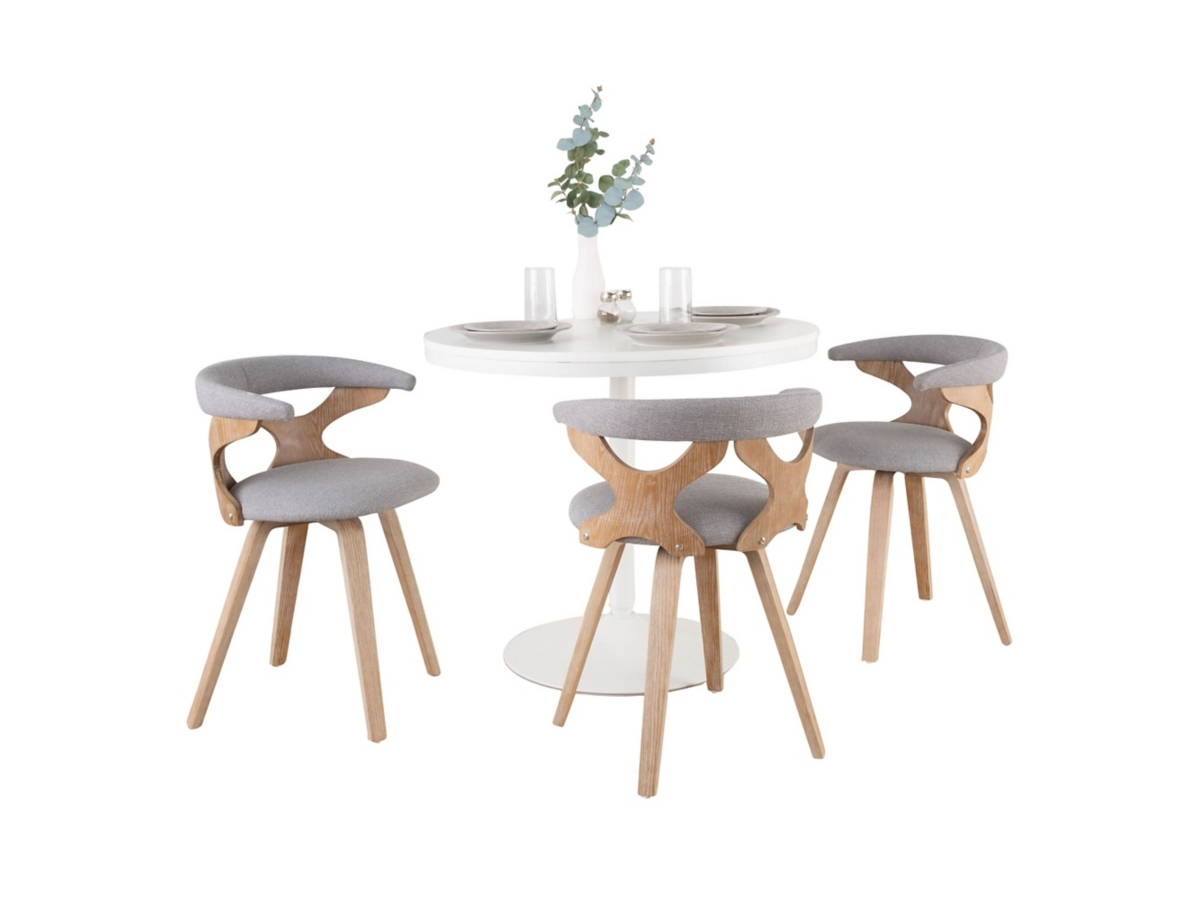 LumiSource Dakota Gardenia Dining Table and 3 Chairs