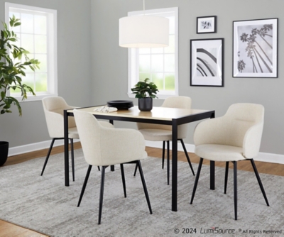 LumiSource Fuji Boyne Dining Table and 4 Chairs, , rollover