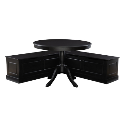 Linon Landin Norah Pedestal Breakfast Nook - Thumbnail 2
