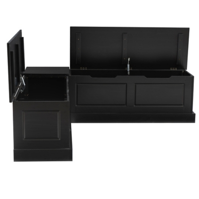 Linon Landin Norah Pedestal Breakfast Nook - Thumbnail 5