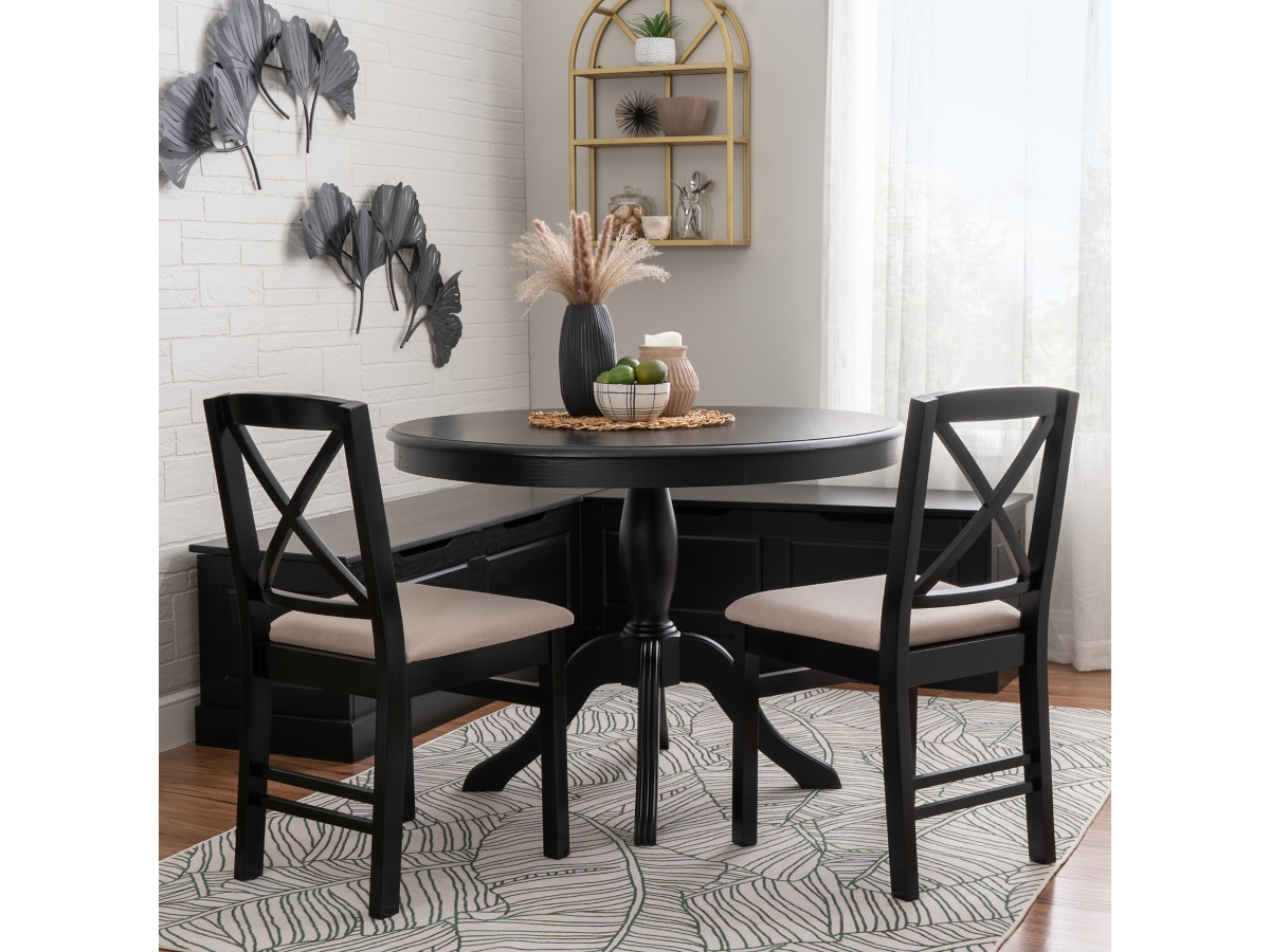 Linon Landin Torino Pedestal Breakfast Nook Ashley