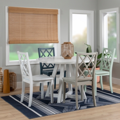 Linon Kolt Round Dining Table and 4 Chairs