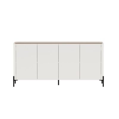 Manhattan Comfort Abbey Sideboard, Maple/Off White, large