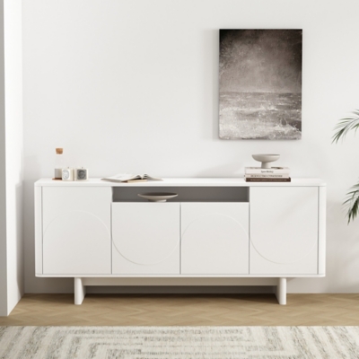 Manhattan Comfort Ella Sideboard, White, rollover