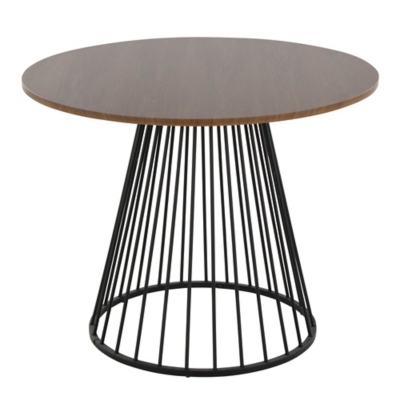 LumiSource Canary Dining Table, Walnut, large