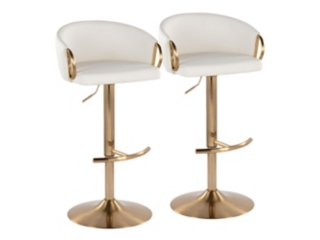 LumiSource Claire Adjustable Bar Stool (Set of 2)
