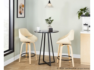 LumiSource Cosmo Counter Height Round Bar Table