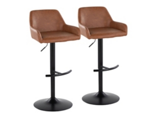 LumiSource Daniella Bar Height Bar Stool (Set of 2)