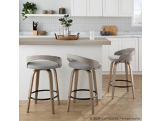 LumiSource Grotto Counter Height Bar Stool (Set of 2)