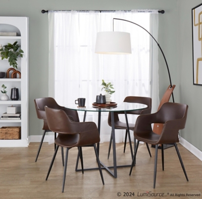 LumiSource Margarite Dining Chair (Set of 2), Espresso, rollover