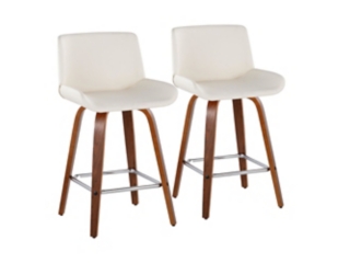LumiSource Santi Counter Height Bar Stool (Set of 2)