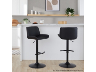 LumiSource Santi Bar Height Bar Stool  (Set of 2)