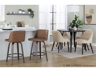 LumiSource Tintori Counter Height Bar Stool (Set of 2)