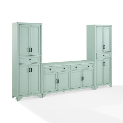 Crosley Furniture Tara 3-Piece Sideboard And Pantry Set - Thumbnail 3