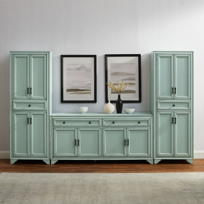 Crosley Furniture Tara 3-Piece Sideboard And Pantry Set - Thumbnail 4