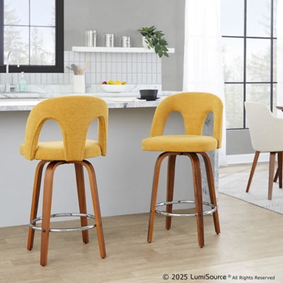 Two LumiSource Ava bar stools at a kitchen island