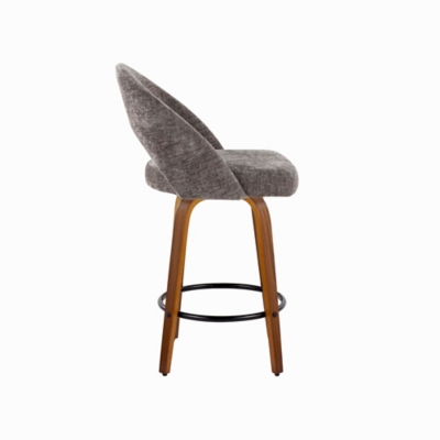 Front and angled views of stool