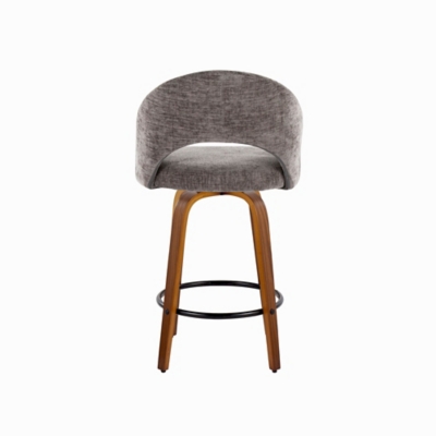 Back and side view of stool