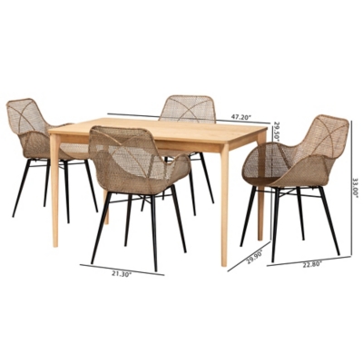 Product with dimensions overlay showing measurements