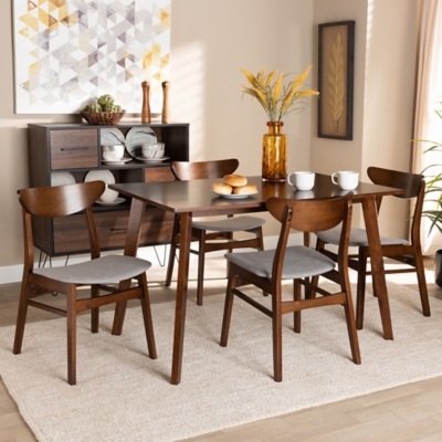 Mid century modern dining table set hot sale