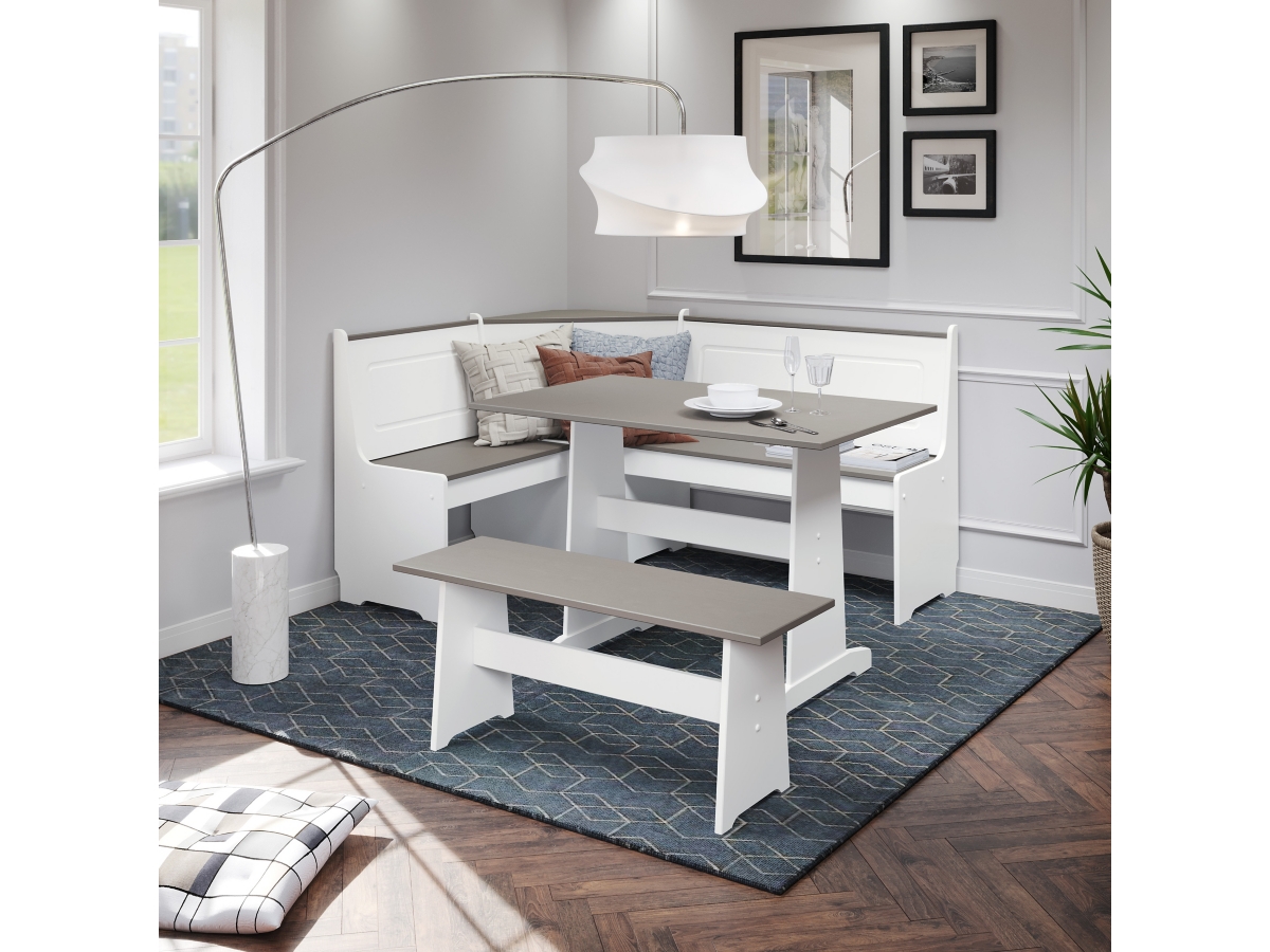 Corner Breakfast Nook With Storage