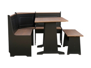 Austell White and Pecan Breakfast Nook