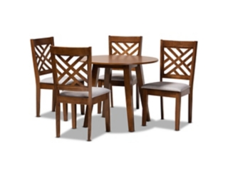 Baxton Studio Lilly Dining Table and 4 Chairs Set