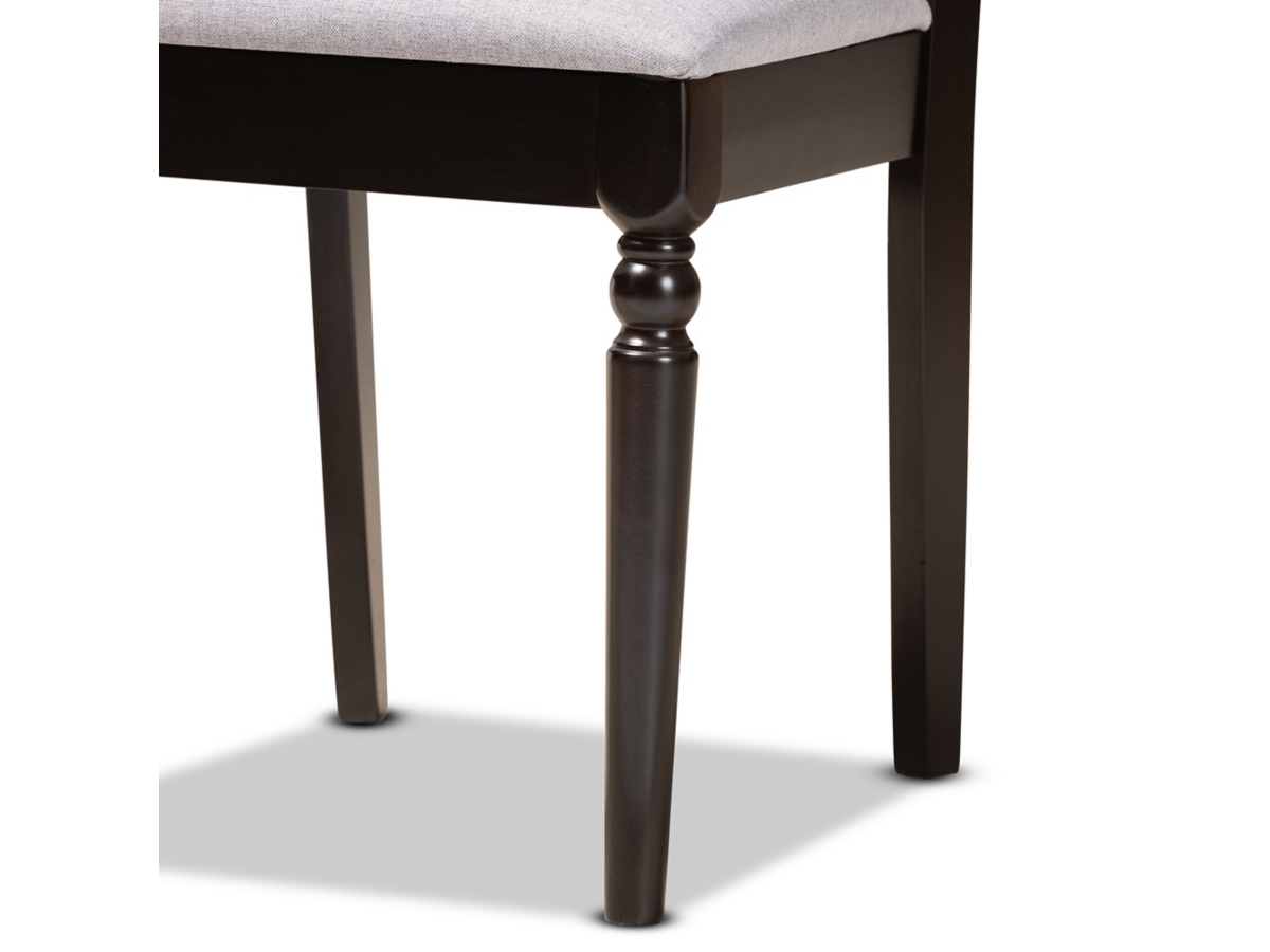 Baxton Studio Eliza Dining Table and 4 Chairs Set