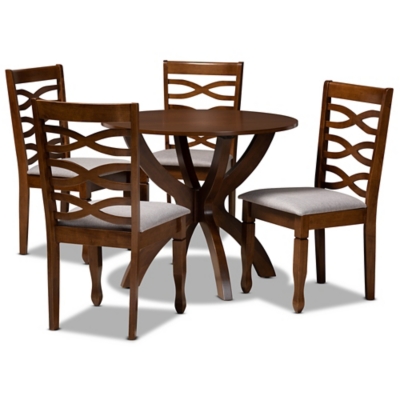 Baxton Studio Aspen 5 Piece Dining Set, , large