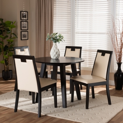 Baxton Studio Ryan 5 Piece Dining Set, , rollover