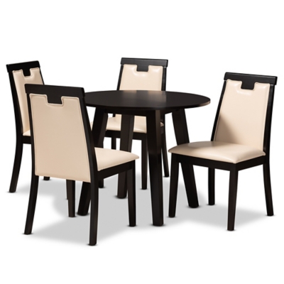 Baxton Studio Ryan 5 Piece Dining Set, , large