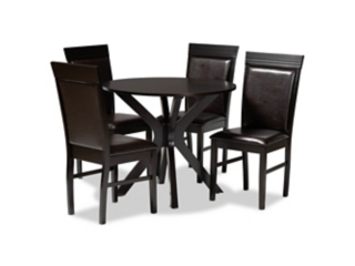 Baxton Studio Jeane Dining Table and 4 Chairs Set&nbsp;