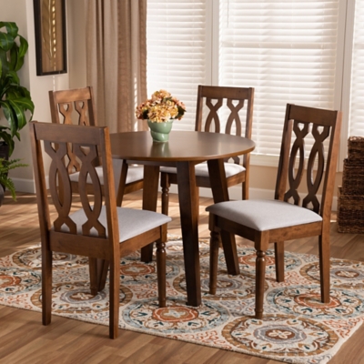 Baxton Studio Pia 5 Piece Dining Set, , rollover