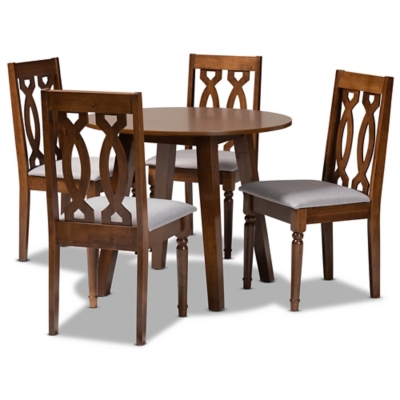 Baxton Studio Pia 5 Piece Dining Set, , large